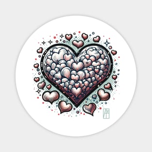 Heart for you - Valentine's Day - Heart shape - Red hearts Magnet